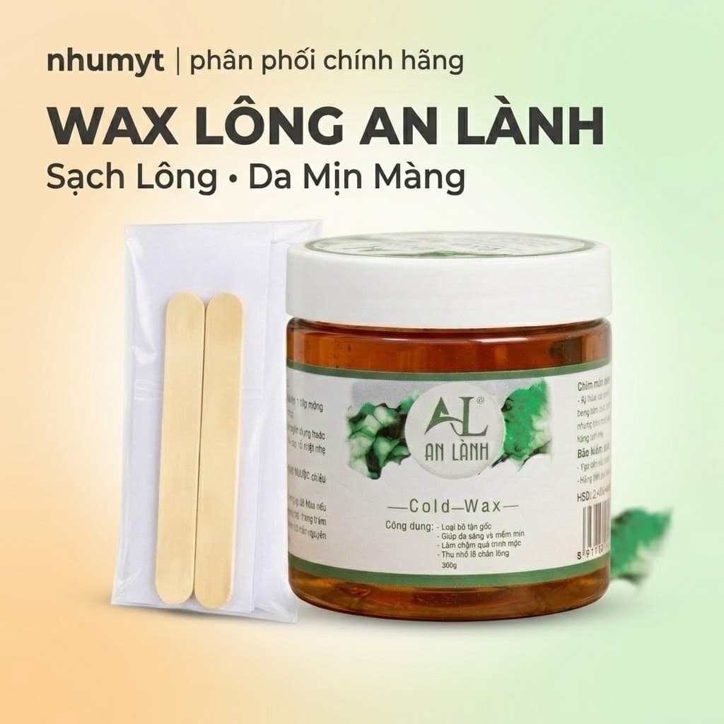 Wax lông AN LÀNH Tẩy sạch MỌI VÙNG Lông TẶNG kèm giấy wax + que gạt (Wax tẩy lông, Kem tẩy lông, Triệt lông Vĩnh viễn).