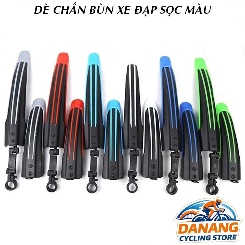 Dè Chắn Bùn Cho Xe Đạp MTB/Road Sọc Màu – Nhiều Màu Lựa Chọn
