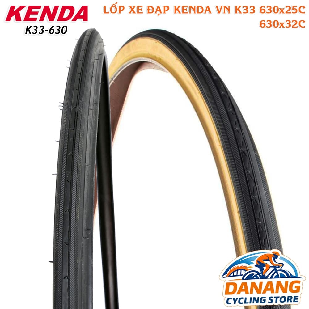 Lốp (Vỏ) Xe Đạp KENDA VN K33 630x25C / 630x32C - Chạy Êm & Ổn Định