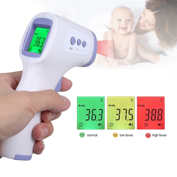 [HCM]Nhiệt kế hồng ngoại máy đo nhiệt độ điện tử đo trán