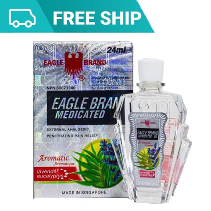 [HCM]ComBo 2 Chai Dầu Gió Trắng Mỹ Eagle Brand Lavender Aromatic 24ml Hàng Xách Tay