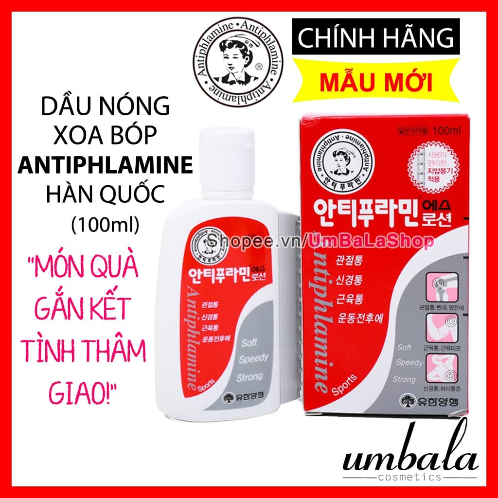 (Date 06.2023) Dầu nóng Hàn Quốc Antiphlamine (100ml)