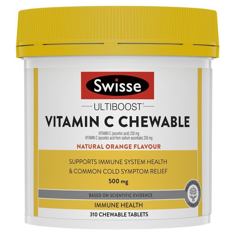 [HCM][HÀNG ÚC]Viên nhai Vitamin c 500mg Swisse tăng đề kháng   Chewable 310 Viên